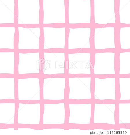 Pink and white wavy checkered abstract background pattern 115265559