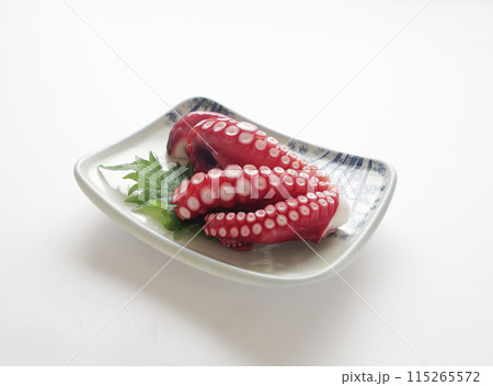 タコの刺身 和食器 食べ物 刺身 タコ　和食 115265572