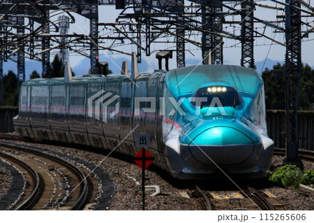 陸奥路を駆け抜けるE5系新幹線　東北新幹線・那須塩原駅にて 115265606