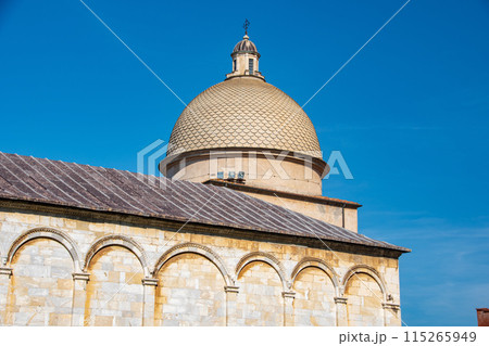 ピサの斜塔が見れるイタリアのピサの街 115265949