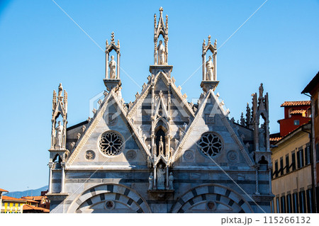 イタリアのピサのきれいな街並み 115266132