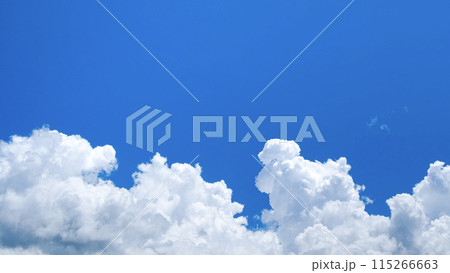 夏の青空に入道雲 夏の青空に入道雲 115266663