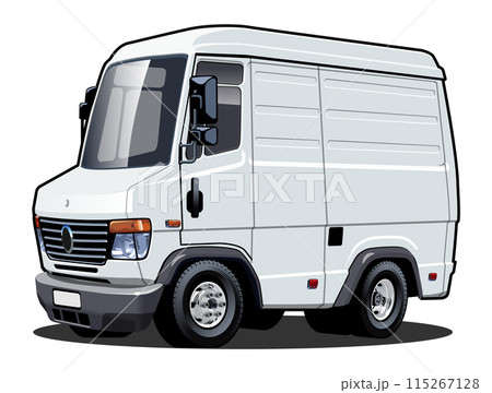 Vector Cartoon delivery van Vector Cartoon delivery van 115267128