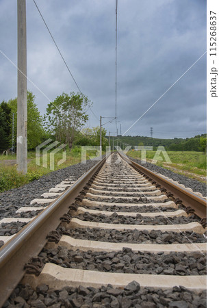 Landscape with a railroad 115268637
