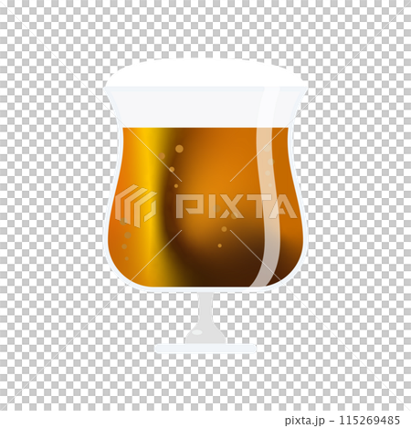 チューリップグラスに入ったビール 115269485
