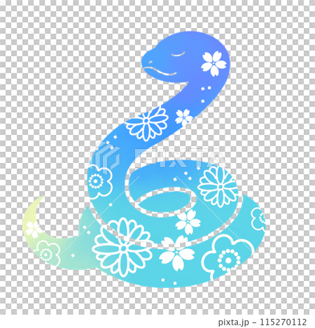Year of the Snake - Cute snake illustration 115270112