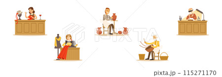 People Character of Creative Profession Enjoy Workshop Activity Vector Set People Character of Creative Profession Enjoy Workshop Activity Vector Set 115271170
