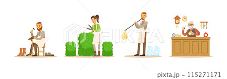 People Character of Creative Profession Enjoy Workshop Activity Vector Set People Character of Creative Profession Enjoy Workshop Activity Vector Set 115271171