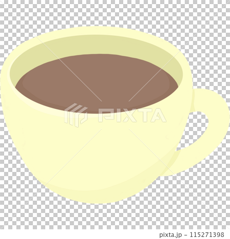 yellow coffee cup 115271398