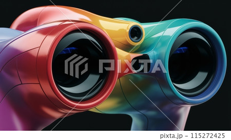 Multicolored Futuristic Binoculars 115272425