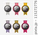 Sale discount badge in many color 115272776