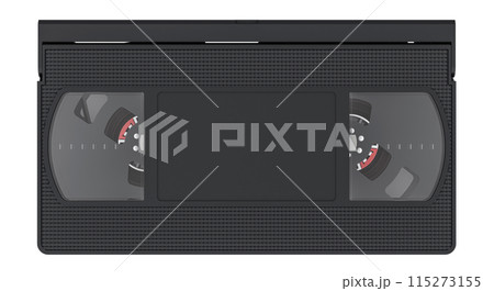 VHS Videotape, front view. 3D rendering 115273155