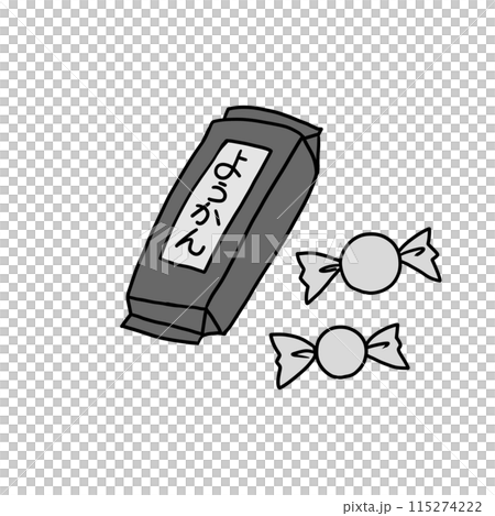 Monochrome illustration of emergency supplies and food 115274222