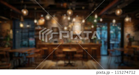 blur background of restaurant or coffee shop 115274712