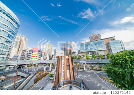 「埼玉県」JR川口駅前の風景　東口 115275146