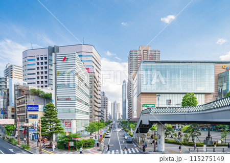 「埼玉県」JR川口駅前の風景 東口 「埼玉県」JR川口駅前の風景 東口 115275149