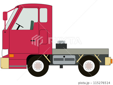「赤色のトラック」牽引自動車 115276514
