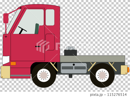 「赤色のトラック」牽引自動車 115276514