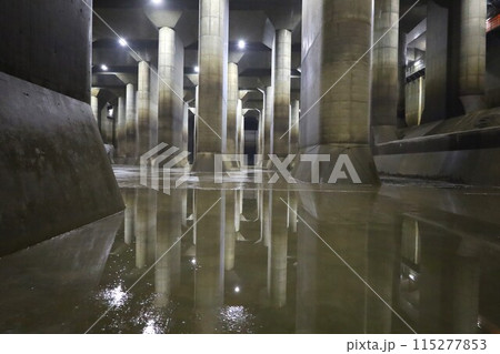首都圏外郭放水路の列柱の風景（地下神殿） 115277853