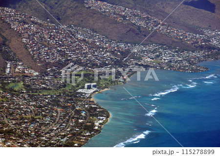 Aerial view of Kahala Aerial view of Kahala 115278899