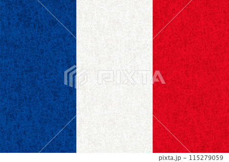 フランス　国　旗　水彩　背景	 115279059