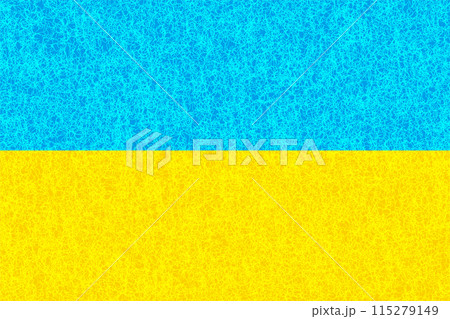 ウクライナ　国　旗　水彩　背景	 115279149