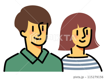 男女のカップル。夫婦。恋人。 115279156