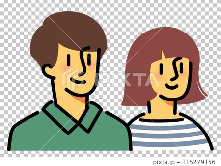男女のカップル。夫婦。恋人。 115279156