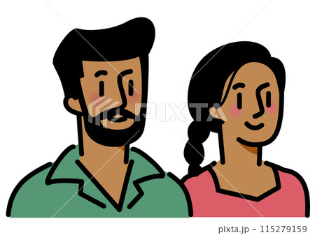 男女のカップル。夫婦。恋人。 115279159