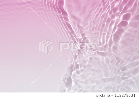 水 波 ピンク 白 夏 テクスチャ 背景 115279331