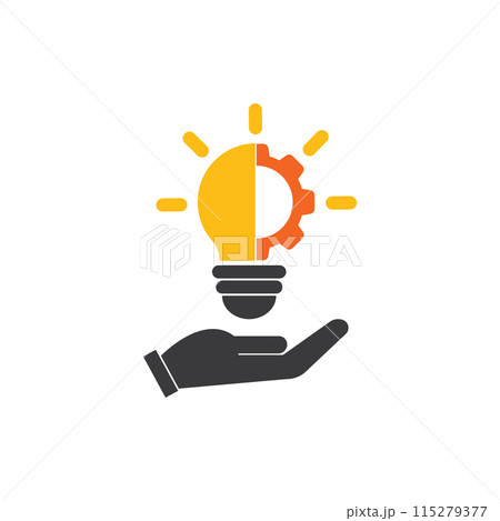 Idea icon flat design Idea icon flat design 115279377