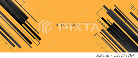 Modern yellow banner background. Vector abstract graphic design banner pattern background template. Modern yellow banner background. Vector abstract graphic design banner pattern background template. 115279764