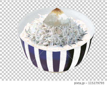 Shirasu rice bowl (without chopsticks) 115279793