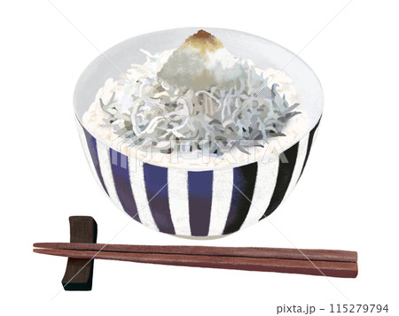しらす丼（箸付き） 115279794