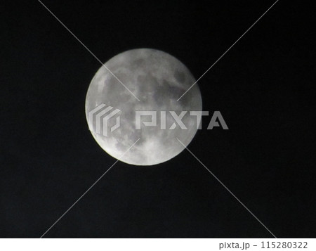 夜空 満月 夜空 満月 115280322