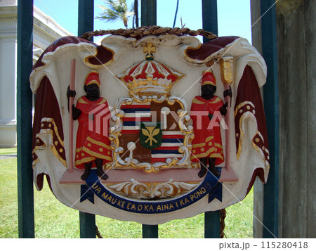 Historic Royal Seal at Iolani Palace 115280418