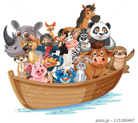 Animals on a Boat Adventure 115280467