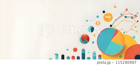 abstract background - pie chart 115280987