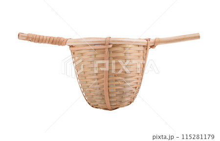 Bamboo Tea Filter tea isolated on white background Bamboo Tea Filter tea isolated on white background 115281179