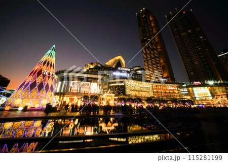 Night View of ICONSIAM in Bangkok, Thailand 115281199