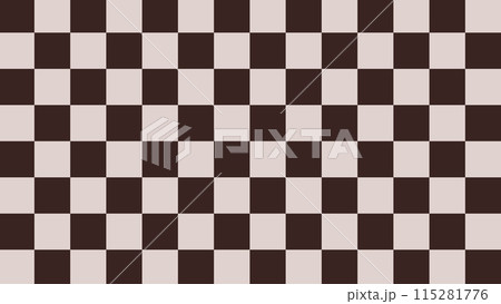市松模様 - ショコラブラウン + グレージュ - 16:9 市松模様 - ショコラブラウン + グレージュ - 16:9 115281776
