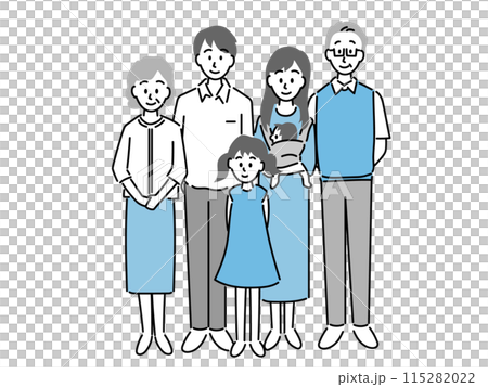 幸福的家庭插畫素材2 115282022