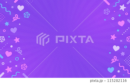 紫、水色、ピンクの配色。エモい色味のオシャレな背景素材。 紫、水色、ピンクの配色。エモい色味のオシャレな背景素材。 115282116