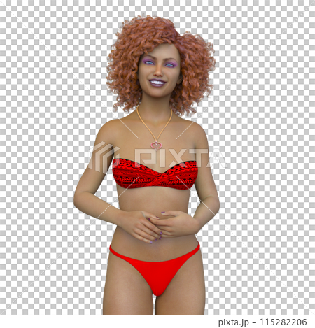 A woman in a bikini figure A woman in a bikini figure 115282206
