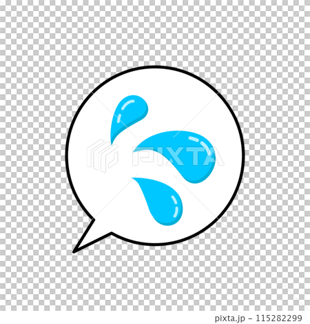 Simple sweat illustration icon 115282299