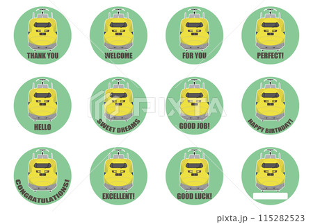 923形新幹線ドクターイエローのイラストシールセット05 923形新幹線ドクターイエローのイラストシールセット05 115282523