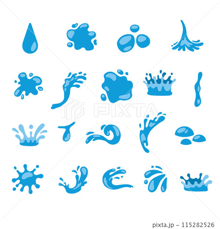 水イラストセット 115282526
