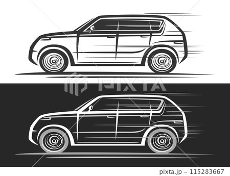 Vector logo for SUV Car Vector logo for SUV Car 115283667