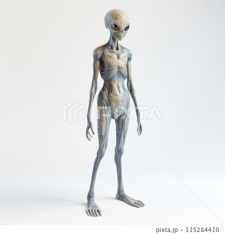グレイ（宇宙人） Grey Alien No612のイラスト素材 [115284410] PIXTA