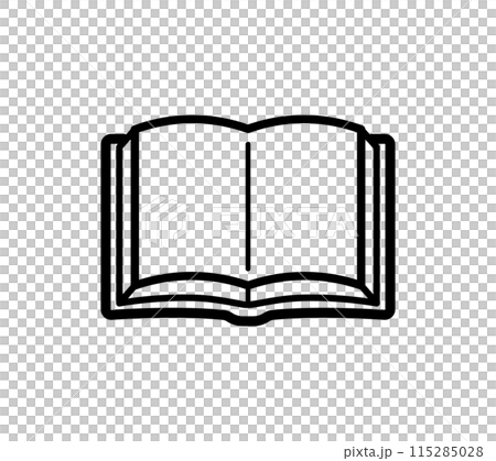 開いた本のイラスト 開いた本のイラスト 115285028